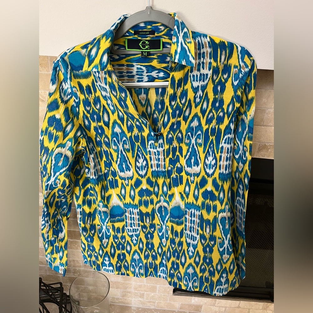 C. wonder original brand silk shirt medium.  Worn a few times